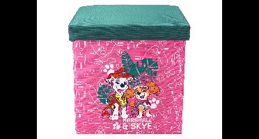 Kinderzitje- en opbergdoos (Lichtroze)