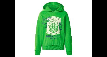 Kinderen jongens sweathoodie, Minecraft / Super Mario (Minecraft groen, 146/152)