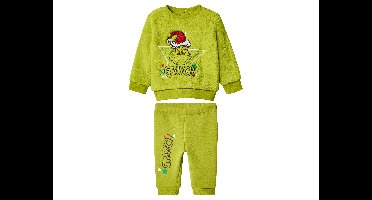 Pluche baby kerstset 2-delig The Grinch (groen, 50/56)