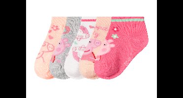 Kindersneakersocken, 5 paar (Peppa Pig, 19-22)