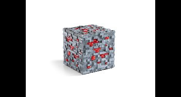 THE NOBLE COLLECTION Minecraft Luminous Redstone Ore, 10 cm