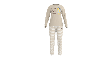 Dames pyjama (Winnie de Poeh/beige, L (44/46))