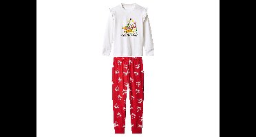 Peuter pyjama (Wit/rood, 98/104)