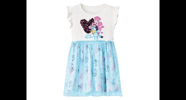 Kinderjurk (Wit/blauw, 110/116)