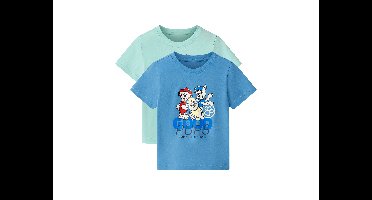 Peuter T-shirts Paw Patrol, 2 stuks. (Mint/blauw, 110/116)