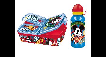 Broodtrommel en fles (Mickey Mouse)
