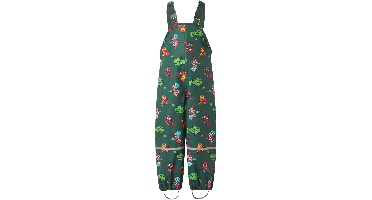 Kinder regenbroek met bretels (Groen, 98/104)