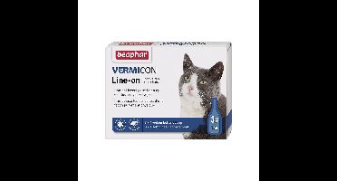 Beaphar Vermicon Line-on Kat 3 X 1 Ml