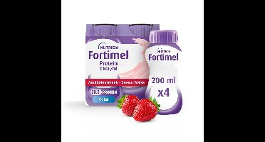 Fortimel Protein 2kcal Aardbei 4x200ml