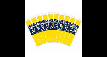 10x Crepe papier plat neon geel 250 x 50 cm knutsel materiaal