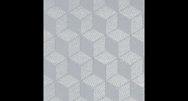 2x Stuks raamfolie hexagon semi transparant 45 cm x 2 meter zelfklevend