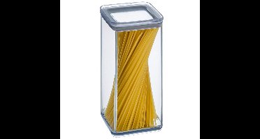 5Five Voorraadpot - keuken/voedsel - kunststof - 1500 ml - luchtdichte deksel - transparant