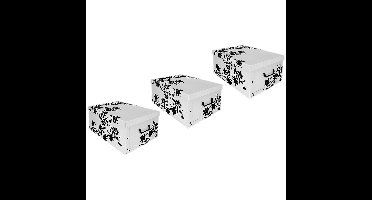 5x Opbergboxen/Opbergdozen wit 52 x 38 cm - Opslagdozen - Action products