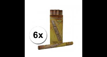 6 confetti shooters 60 cm goud