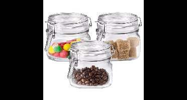 6x Weckpotten met beugelsluiting 500 ml - Action products