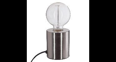 Atmosphera Tafellamp Saba - metaal - zilver - H10 cm - Leeslampje - Designlamp
