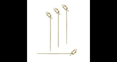 Bamboe hapjes prikkers - sticks/stokjes - 300x stuks - 9,5 cm - tapas cocktailprikkers