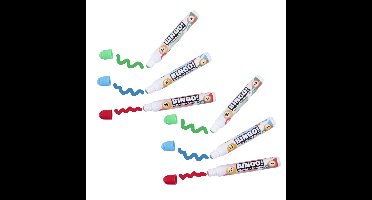 Bingo stiften/markers/dabbers - 9x - blauw/geel/rood - 20 ml