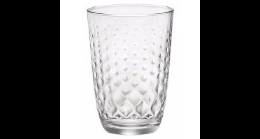 Bormioli Rocco Drinkglazen Glit - 18x stuks - glas - 390 ml - transparant