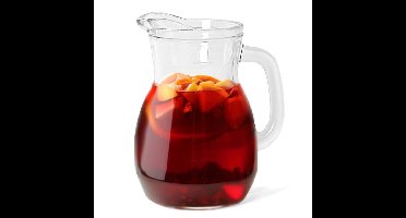 Bormioli Rocco sapkan/waterkan/karaf - 1x - glas - 1000 ml - transparant - schenkkannen
