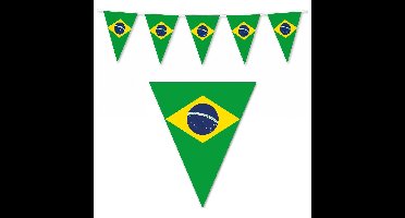 Brazili? vlaggenlijn thema versiering - 500 cm - landen - kunststof