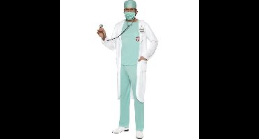 Carnaval verkleed Dokter/Chirurg kostuum - verkleedkleding ziekenhuis - pak/jas - voor heren