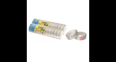 Centrum Plakband - 24x stuks - transparant - 12 mm x 10 m - kantoorartikelen