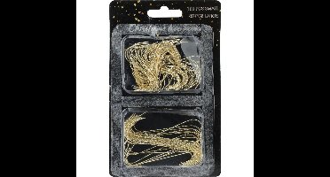 Christmas Decoration Kerstbalhaakjes - 300x - goud - 3,5 en 6 cm - kerstboomhaakjes