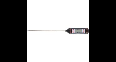 Digitale thermometer/vleesthermometer - incl. batterij - RVS/kunststof - 24 cm