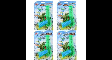 Eddy Toys Waterpistolen - 4x - waterpistool - groen - 18 cm - kinderen