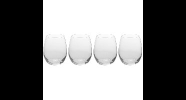 Excellent Houseware Drinkglazen - 4x stuks - 390 ml - waterglazen
