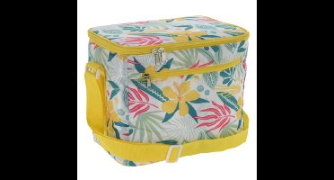 Excellent Houseware Tropical Flowers - kleine koeltas - 12 liter - schouderband