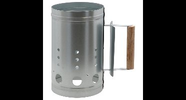Fancy Flames BBQ/Barbeque snel starter - staal/hout - 26 x 17 x 28 cm - kolen/briketten