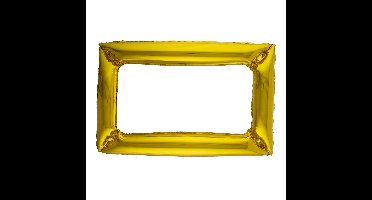 Foto props opblaasbare fotolijst - 75 x 100 cm - Goud kleurig
