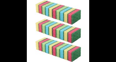 Gekleurde schuursponsjes - 30x - schoonmaak - afwas