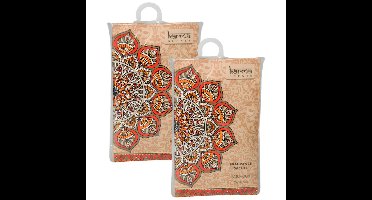 Geurzakjes Patchouli geur - set 6x stuks - met ophanghaak - geurkaartjes/luchtverfrisser