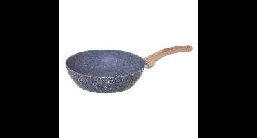 Hapjespan met deksel - Alle kookplaten geschikt - grijs - dia 25 cm