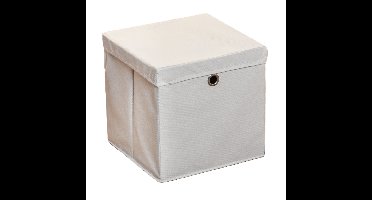 HI Opbergmand - grijs - 30 x 30 cm - kunststof?- met deksel
