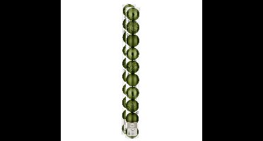 House of Season Kerstballen - 20x st - kunststof - donkergroen - 6 cm - kerstversiering