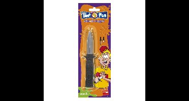 Inschuifbaar nep mes - 18 cm - plastic - fopmes - verkleedaccessoires