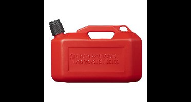 Jerrycan voor brandstof - met schenktuit - rood - 10L - benzinetank