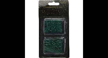 Kerstbalhaakjes/kerstboomhaakjes - 150x stuks - groen - 3,5 en 6 cm