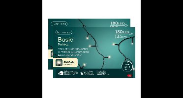 Lumineo kerstverlichting - 2x - 13,5 m - warm wit - 180 leds - kerstversiering