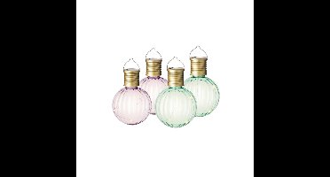 Lumineo tuin feestlampjes - solar - 10x stuks - gekleurd - 11 cm - aan haak
