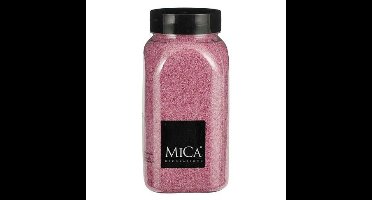 Mica Decorations decoratie zand - 650ml - roze - hobby zandkorrels - sierzand