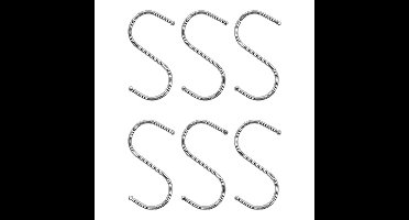 Ophanghaak - 18x- S-haak - 6.5 cm - hangers - kledinghaken / keukenhaak