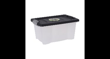 Opslagbak/opbergdoos/organizer - met deksel - kunststof - 9 Liter