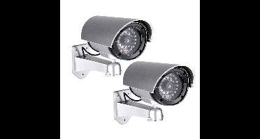 Pakket van 5x stuks dummy beveiligingscamera met LED 11 x 8 x 17 cm