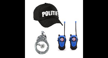 Politie verkleed setje - pet met accessoires - voor kinderen - Verkleedkleding artikelen
