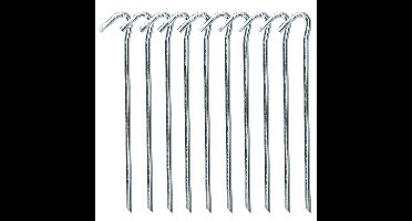 Redcliffs tentharingen - pennen - 200x - zilver - metaal - 23 cm - voor diverse ondergronden